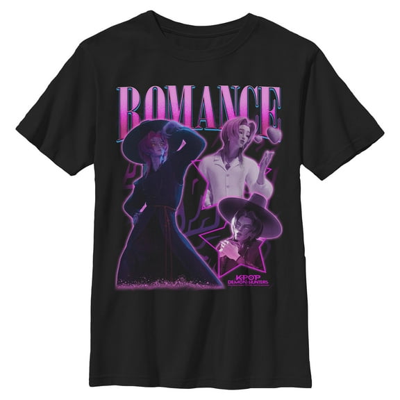 Boys KPop Demon Hunters Romance Saja Collage T Shirt