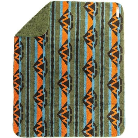 Sherpa Fleece Waterproof Dog Blanket - 50 x 40 - Olive