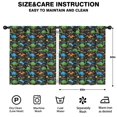 thumbnail image 2 of Blackout Kids Curtains,Black Cartoon Dinosaurs Roar Pattern Childrens Insulated Curtains Set Of 2,Bedroom Essentials,Toddler Room Decor 52"x63", 2 of 5