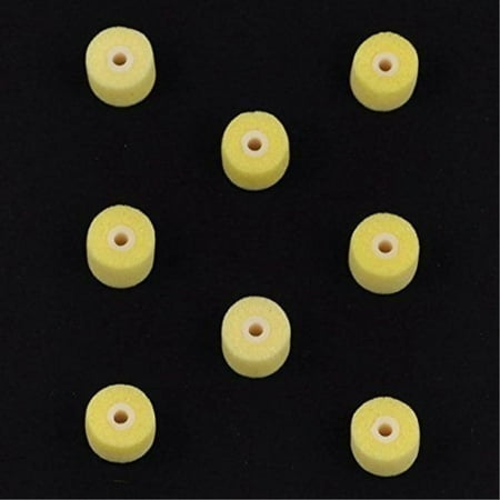 8 pack - shure eaylf1 yellow universal replacement foam ear tips sleeves fit shure se110 se115 se210 se215 se310 se315 se420 se425 se530 se535 e3c e3g e4c e4g e5c in-ear headphones
