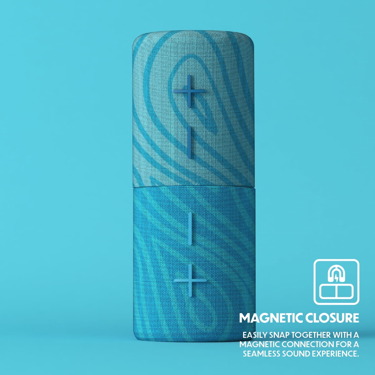Stromberg - Twin 2-in-1 Mini Portable Bluetooth Speaker, 10W Power (5W per Speaker), 10-Hour Playtime, Sky Blue and Blue