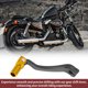 thumbnail image 5 of Palanca de cambio de motocicleta plegable para Kayo T6, palanca de aleación de aluminio, brazo de cambio, palanca tono titanio cabeza tono dorado, 5 of 6