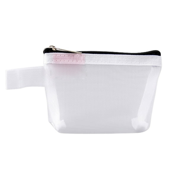 PEACNNG Small Key Breathable Nylon three-dimensional Triangular Storage Bag Key Earphone Zipper Pouch Candy Color Cute Mini Mesh Storage Bag Girls ID Bank Credit Cards Bags