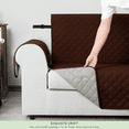 thumbnail image 4 of CHUN YI 1 Piece Sofa Couch Cover 6 Pockets with Elastic Straps Slipcover (XL-Chair, Chocolate), 4 of 7
