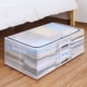 thumbnail image 1 of XWSHYW Contenedores de Almacenamiento Bolsa de Almacenamiento Debajo de La Cama con Estructura de Acero Reforzado, Resistente, Plegable, con Asas, Transparente, para Ropa, Mantas, Suéteres, Juguetes, 1 of 6