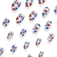 thumbnail image 4 of 4th Of July Independence Day French Tip Press-On Nails, Almond,Red White Blue, Short, 24 Count,D, 4 of 10