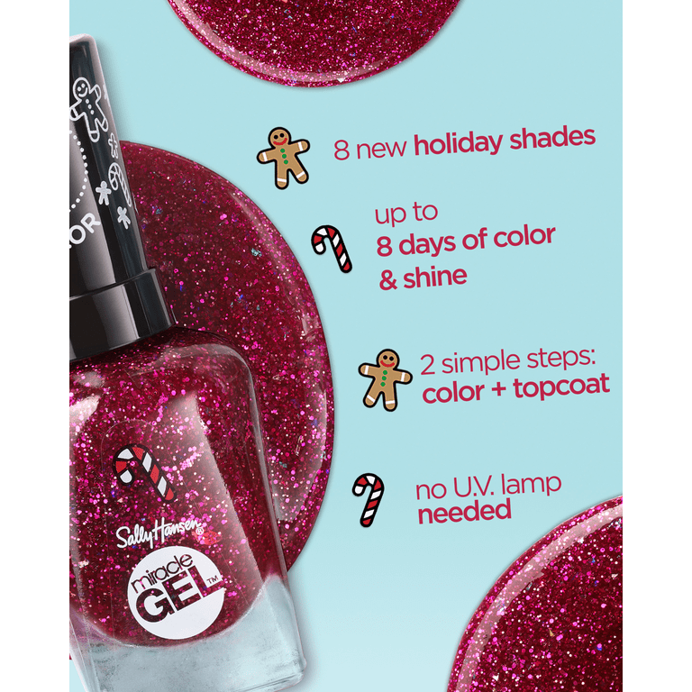 Sally Hansen Miracle Gel Holiday Nail Polish, For Goodness Bakes