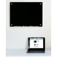 thumbnail image 6 of Audio-Visual Direct Magnetic Black Glass Dry-Erase Whiteboard Set with 2 Magnets - 24" H x 36" L -, 6 of 10