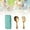 Green, variant on 304 Stainless Steel Fork And Spoon Set Outdoor Picnic Camping Travel Portable Tableware Set Dining Table Set round Small round Table Mats Washable Teal Small round Table Mat Place Mates for Tables