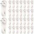 thumbnail image 1 of 30 Pieces Plastic Hardwall Hanger Hooks Concrete Hanging Hooks Invisible Nail Wall Hooks Wall Mount Non-Mark Hooks in 2 Inches for Hardware Concrete Walls Picture Frame, 1 of 7