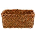 thumbnail image 2 of 1Pc Handmade Woven Basket Simple Storage Basket Multifunctional Container, 2 of 7