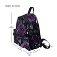 thumbnail image 3 of FORMRS School Backpack with Front Zippered Pocket 12" Student Travel Daypack, Roses and Pearls, 3 of 6