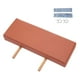 thumbnail image 1 of Reposapiés extensible para camilla de masaje, compacto, universal, práctico, de PU marrón rojizo, 1 of 9