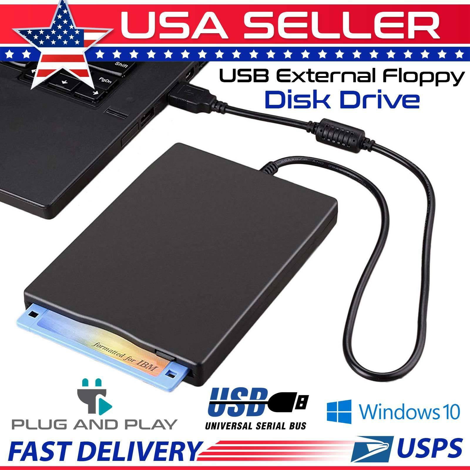 3.5 in.USB External Portable Floppy Disk Drive Reader Data Storage 1 ...