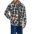thumbnail image 2 of Goofa Panda Pattern Mens Full-zip Hoodie, Zip-up Pullover Hooded Sweatshirt, Kangaroo Pocket Hoodie Ideal for Daily Wear, Travel, and Home-Large, 2 of 5
