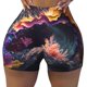 thumbnail image 2 of Fotbe Explosive Fluid Splash Art Shorts Sin Costuras – Shorts Deportivos de Cintura Alta para Mujer, Elásticos para Gimnasio, Yoga, Running o Ciclismo-XX-Large, 2 of 8