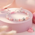 thumbnail image 3 of NICKSUN Birthday Gifts, Adjustable Sparkling Delicate Pink Charm Cute Bracelet for Daughter Granddaughter Friends, 3 of 8