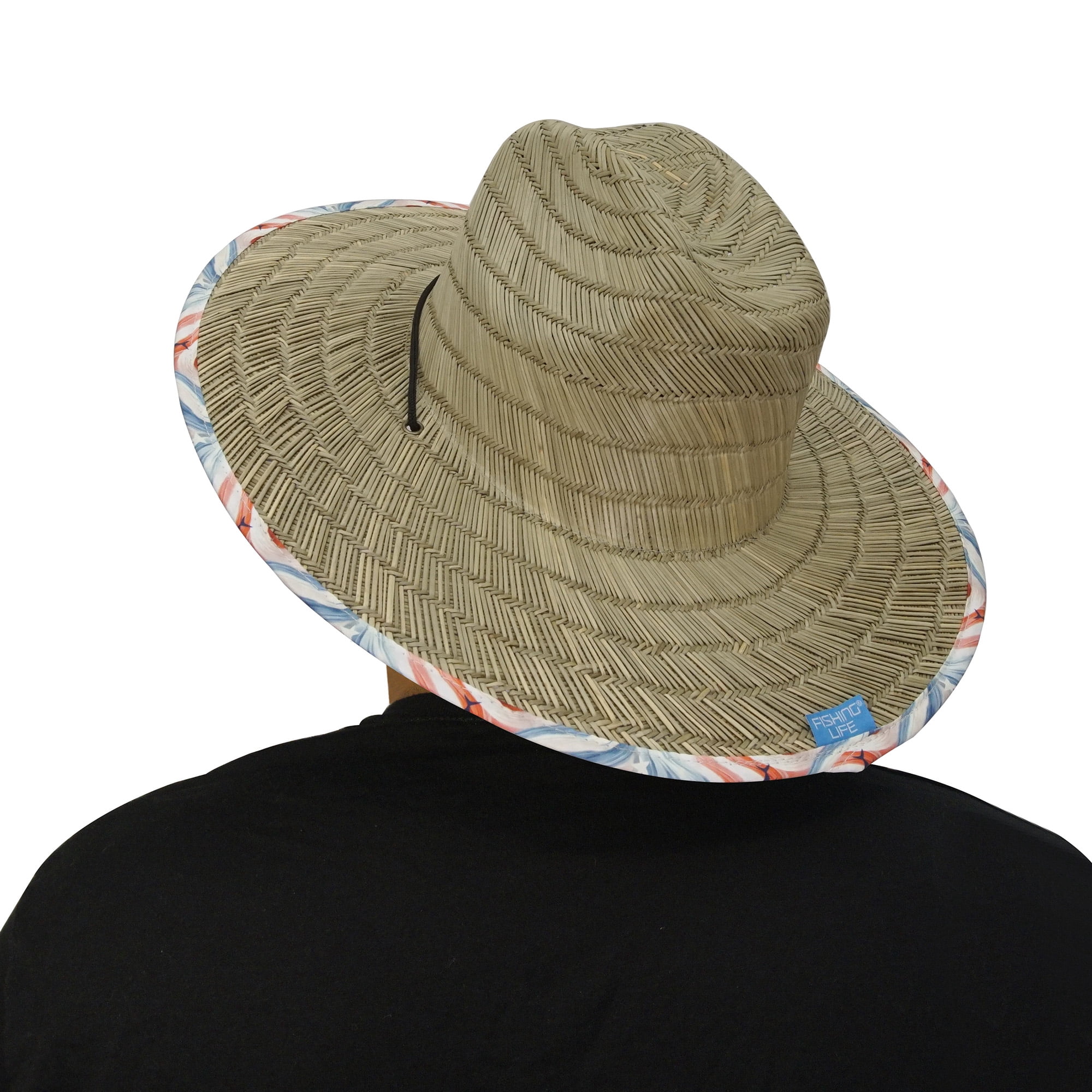Fishing Life Mafa Quad Hat Straw Lifeguard Hat - Adult Unisex
