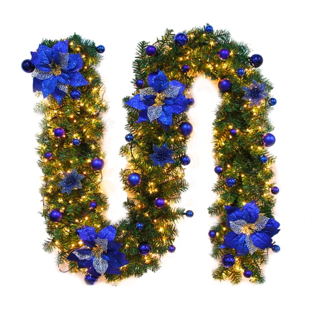 Guirnalda De Guirnaldas Artificiales De Navidad Led Para Navidad, Fiesta En Casa, Decoración De Navidad, Guirnalda Colgante De Ratán, Adorno De Guirnalda Monstrate HA032080-00