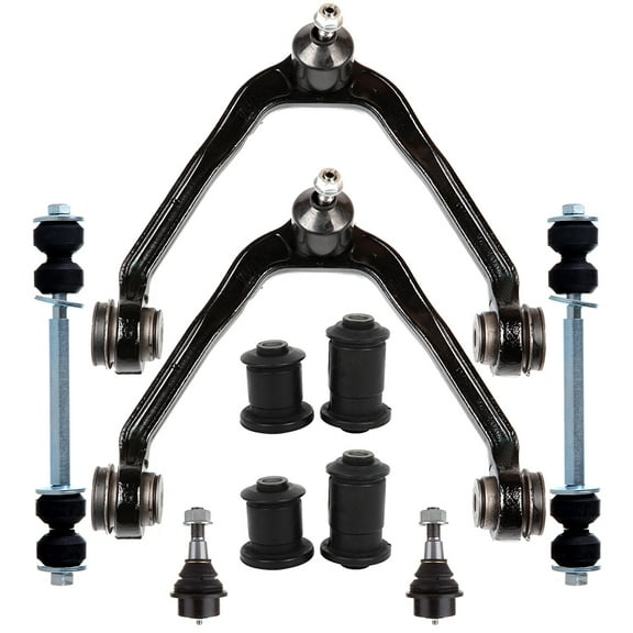 ECCPP - 10PC Upper Control Arm and Ball Joint Lower Ball Joint Sway Bar End Link Lower Control Arm Bushing - Compatible with 2003-2006 for Cadillac Escalade ESV Suspension Kit