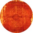 thumbnail image 1 of Ahgly Company Machine Washable Indoor Round Persian Yellow Traditional Area Rugs, 3' Round, 1 of 4