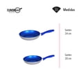 thumbnail image 3 of Juego DE 2 SARTENES DE ZAFIRO FLAVOR pan 20 24 cms SART-05, 3 of 6