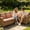 A, variant on 4PCS Boho Geometric Outdoor Patio Cushion Cover, Waterproof Stretch Replacement Sofa Seat Cushion Slipcover for Wicker Rattan Furniture 70×64×23cm