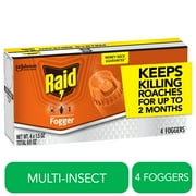 (2 pack) Raid Concentrated Deep Reach Pest Insect Killer & Roach Fogger, 1.5 fl oz, 4 Count