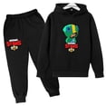 thumbnail image 2 of Conjunto de 2 piezas con capucha y pantalones para niños y niñas, chándal con estampado de juego de moda para primavera y otoño, de 3 a 13 años, trajes clásicos de anime, 2 of 5