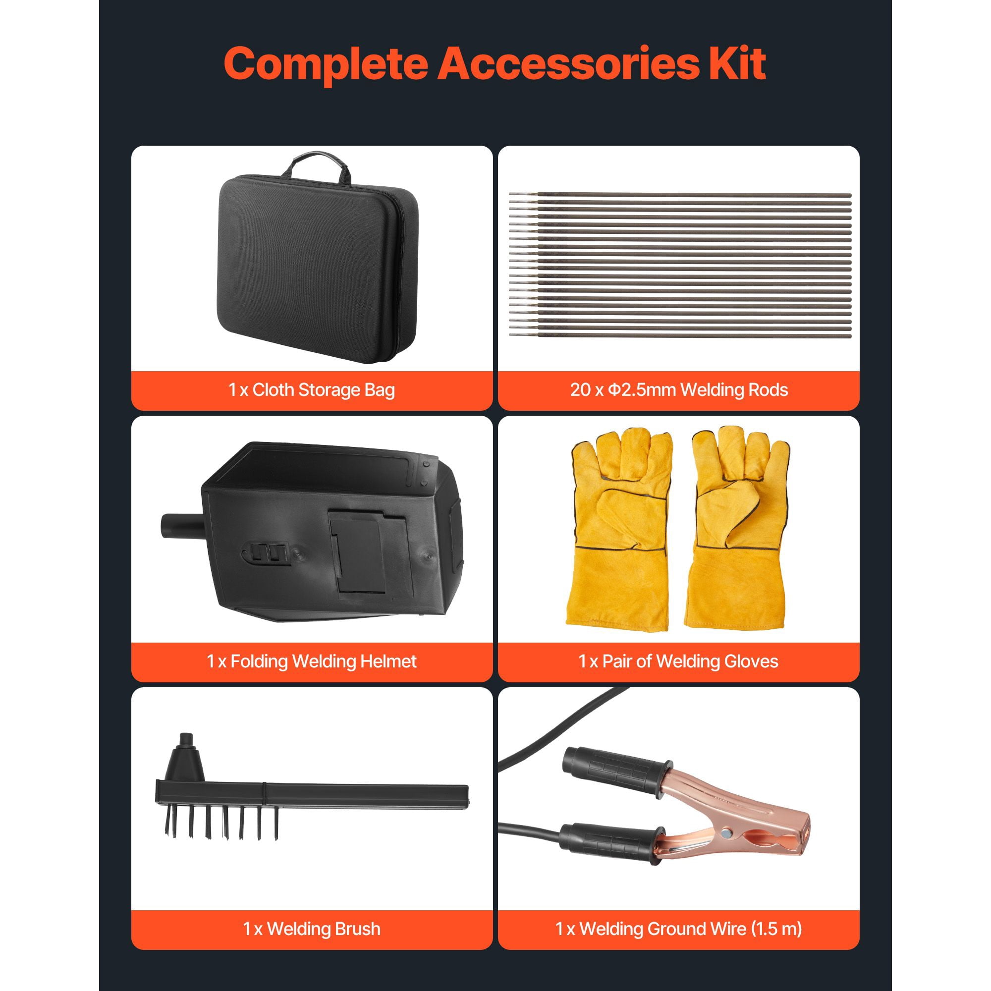 Portable Handheld Welding Machine 20-140A, IGBT Inverter, 5-Level Current, 3mm Max Thickness, for Home DIY Auto Repair