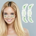 thumbnail image 4 of Unique Bargains 2 Pcs Cartoon Waterproof Freckles Stickers Four-leaf Clovers Face Tattoo for Costume Parties Green Water Film Paper PET Film, 4 of 5