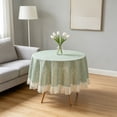thumbnail image 6 of Stain Resistant Round Tablecloth, Wrinkle Free Polyester Table Cover for Kitchen Table, Washable Decorative Table Cloth for Dining and Living Room, 6 of 9