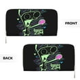 thumbnail image 3 of Invader Zim Gir Hand Wallet Card Bag Long Leather Wallet Handbag Clutch Purse Storage Bag Zip Organizer With Card Slots, 3 of 7