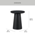 thumbnail image 4 of Better Homes & Gardens Ashby Pedestal End Table, Rich Black Finish, 4 of 7