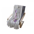 thumbnail image 4 of Shabby Flora Soft Flannel Fleece Throw Blanket, Life is a Trip Inspirational Words Romantic Floral Wreath and Retro Bicycle, Cozy Plush for Indoor and Outdoor Use, 50" x 70", Multicolor, by Ambesonne, 4 of 6