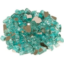 1/4' Size Jade Color Reflective Fire Glass