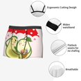 thumbnail image 6 of Bingfone Avocado Lovers Wearing Umbrella Men's Underwear - Casual Stretch Boxer Briefs-X-Large, 6 of 7