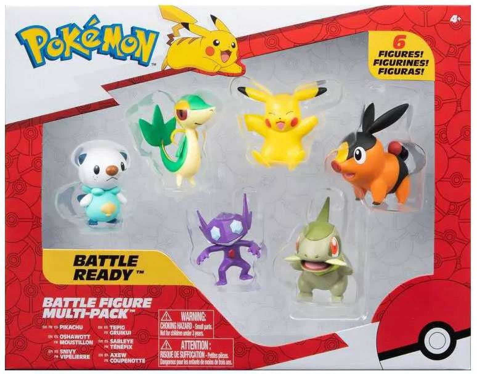 Pokemon Battle Figure Toy Set, 6 Piece with Generation 4 Starters