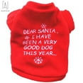 thumbnail image 3 of GustaveDesign Christmas Dog Coat Cute Pet Puppy Jacket Hoodie Thick Warm Dog Sweater Soft Cotton Pullover Dog clothing for Small Medium Dogs "Letters,M", 3 of 8