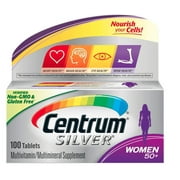 Centrum Silver Women's Multivitamin for Women 50 Plus, Multivitamin/Multimineral Supplement with Vitamin D3, B Vitamins, Calcium and Antioxidants, Gluten Free, Non-GMO Ingredients - 300 Count