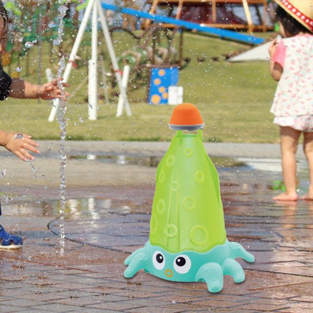Juguete Rociador de Agua Perfecl con Motor de Agua Cohete 360 Grados Verde Claro