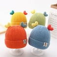 thumbnail image 3 of Soft Hats for Children Warm Autumn Winter Girls Boys Beanies Kids Caps Baby Knitted Hats GREEN S, 3 of 8