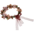 thumbnail image 5 of UPOUART Lightweight Bridal Floral Hairband, Wedding Headpiece for Special Occasions, Elegant Coffee Flower Design, 5 of 6
