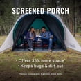 thumbnail image 3 of Coleman 4 Person Cabin Tent with Screened Porch, 2 Rooms, Green, 3 of 6