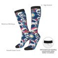 thumbnail image 5 of Bingfone Compression Socks for Women and Men Long Socks for Running Athletic Cycling Nurse-cool rock Skull, 5 of 8