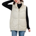 thumbnail image 3 of Vedolay Womens Parkas Outwear Ladies Overcoats Casual Thicken Coats White,3XL, 3 of 4