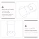 thumbnail image 4 of Marco de luz colgante de techo con soporte de lámpara de hierro de repuesto de jaula de alambre ligero, 4 of 5
