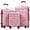 Pink, variant on GDF Studio 3-Piece Hardshell Luggage Set, PC Lightweight Spinner Suitcase with TSA Lock, Summer Floral Pattern, Blue