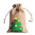 thumbnail image 1 of Festival Linen Gifts Bag Cute Printing Patterns Gift Pouch for Festival Gift, 1 of 5
