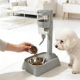 thumbnail image 4 of Large Capacity Pet Feeder & Water Dispenser, Height Adjustable Stainless Steel Elevated Bowl for Small to Medium Dogs, Cats, and Small Pets, Easy to Clean, 4 of 5